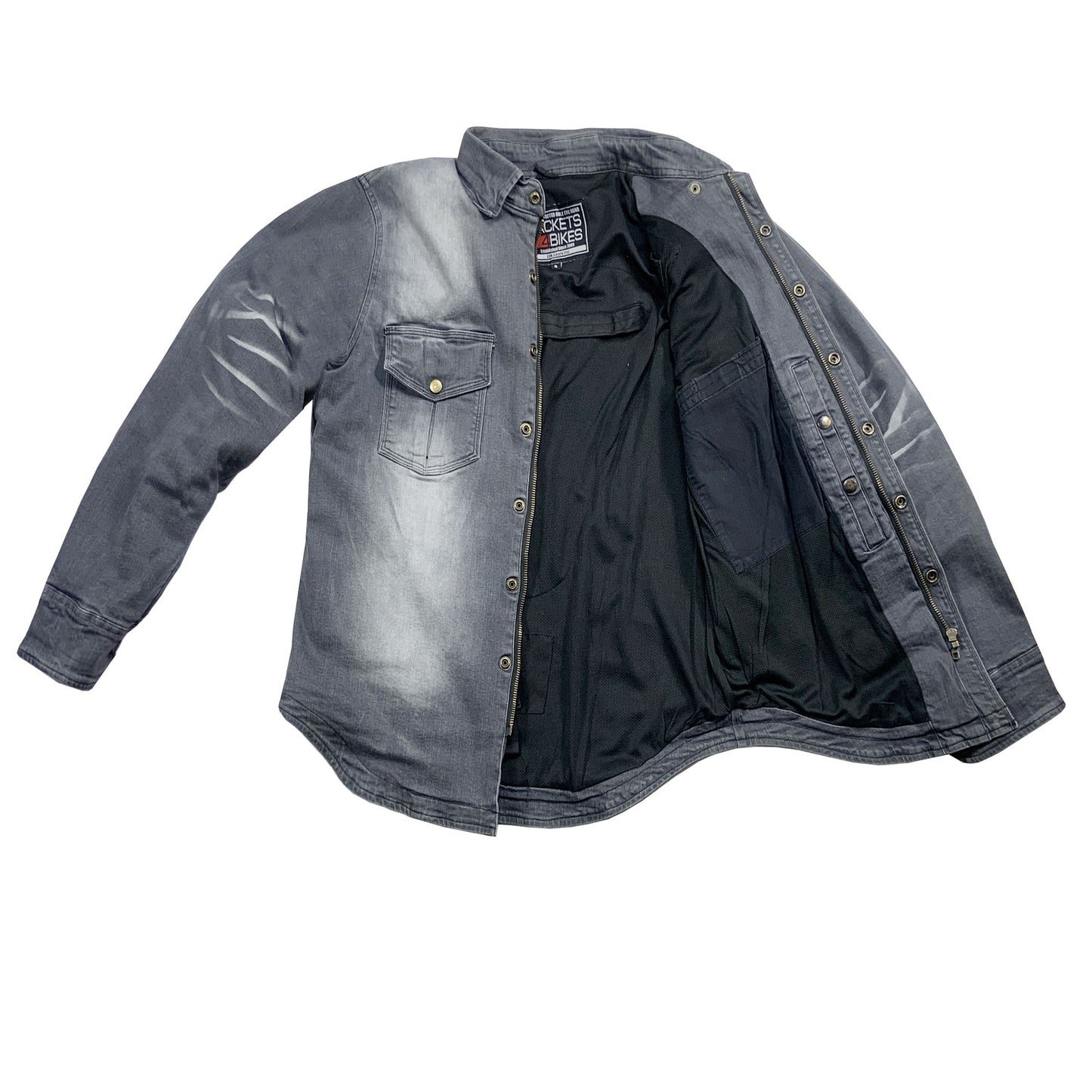 Jackets 4 Bikes Performer Men's Motorcycle Shirt with Level 2 CE Armor Protection, Conceal Carry Pockets Biker Flannel Shirt