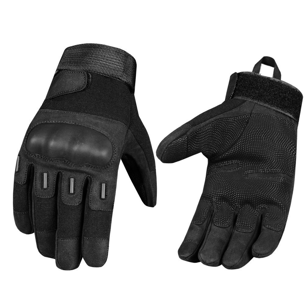 Men's Iconic Tactical Military Protection Motorcycle Outdoor Gloves Black