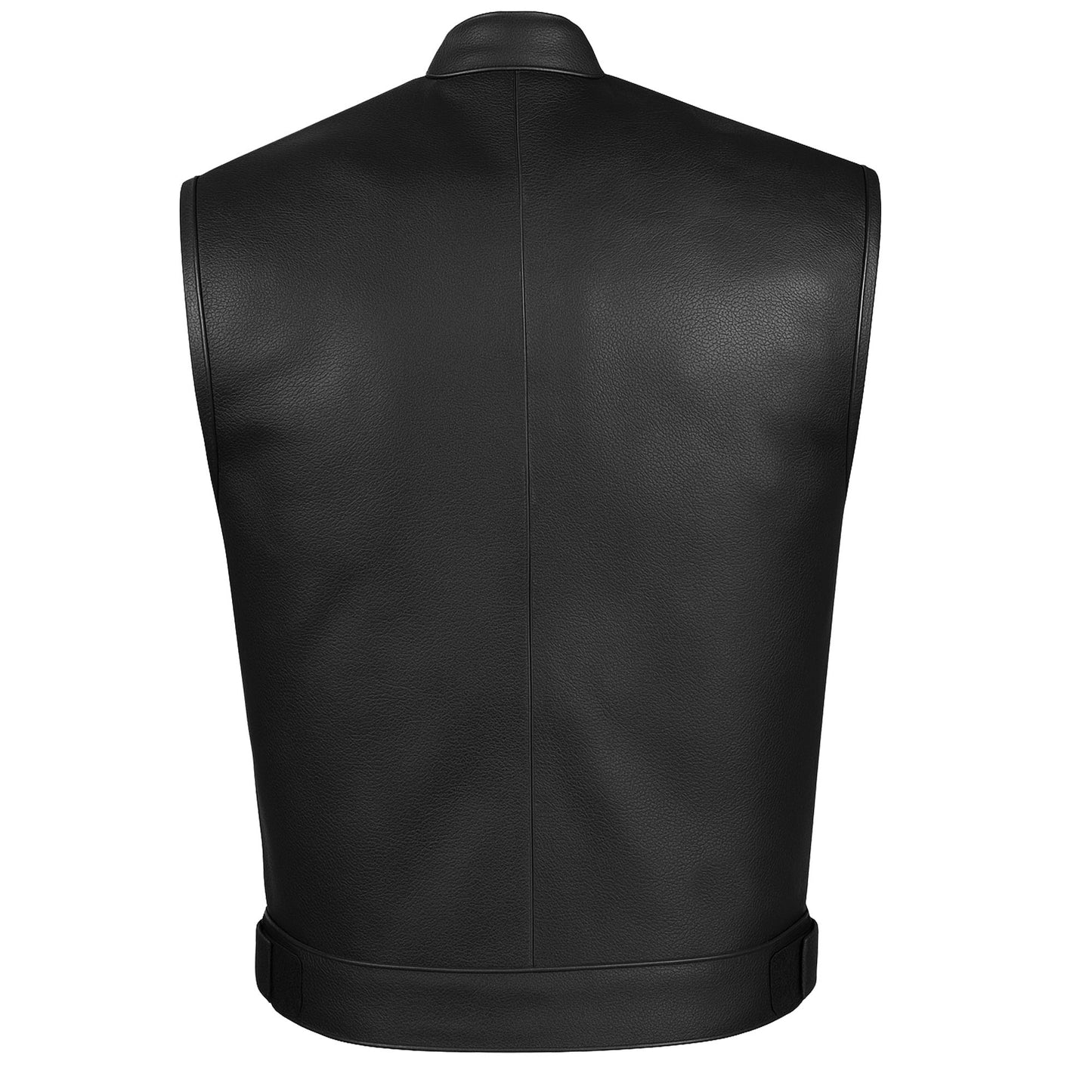Men's ARMOR Leather SOA Anarchy Motorcycle Biker Club Concealed Carry Vest