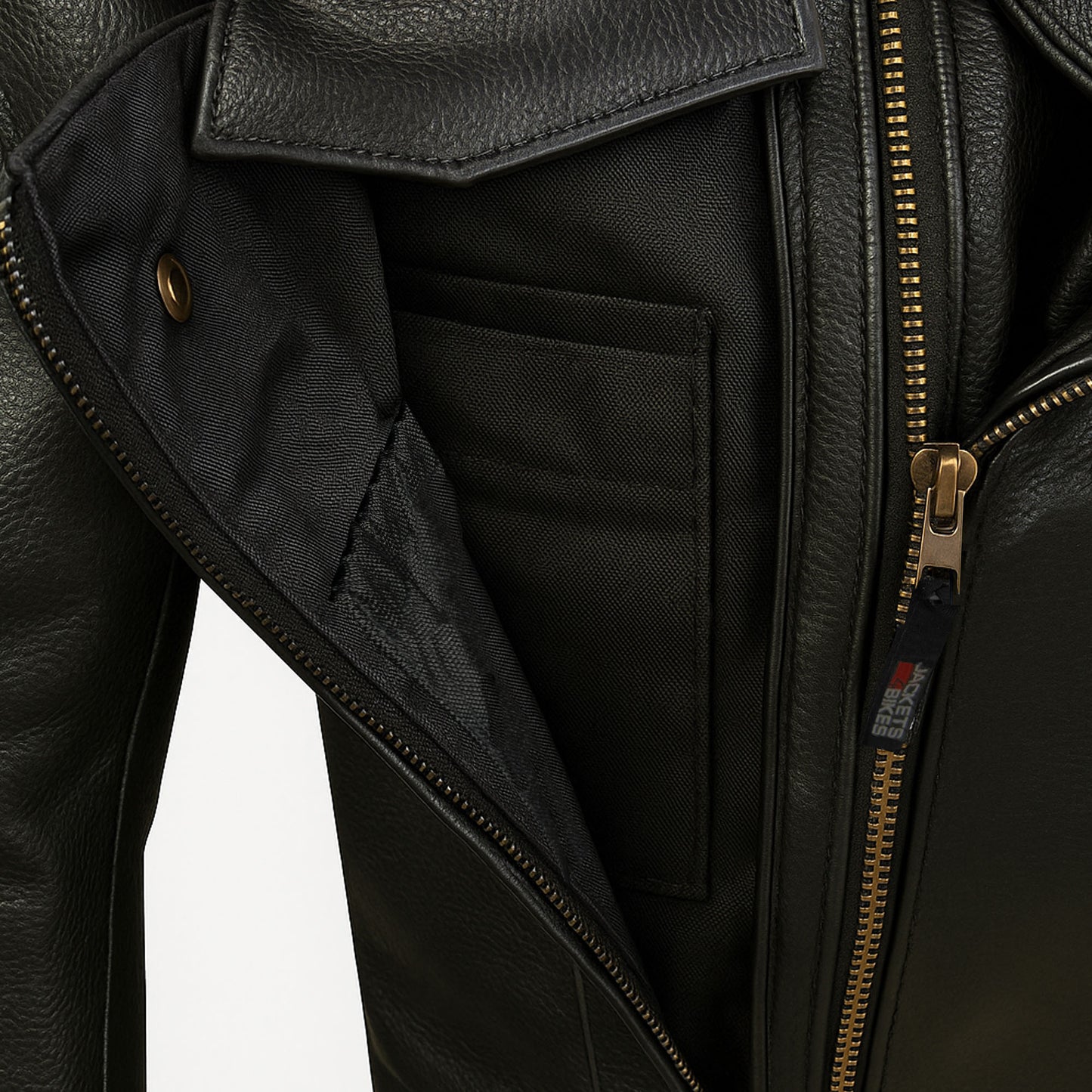 Outrider Leather Men’s Premium Black Buffalo Cruiser Motorcycle Jacket