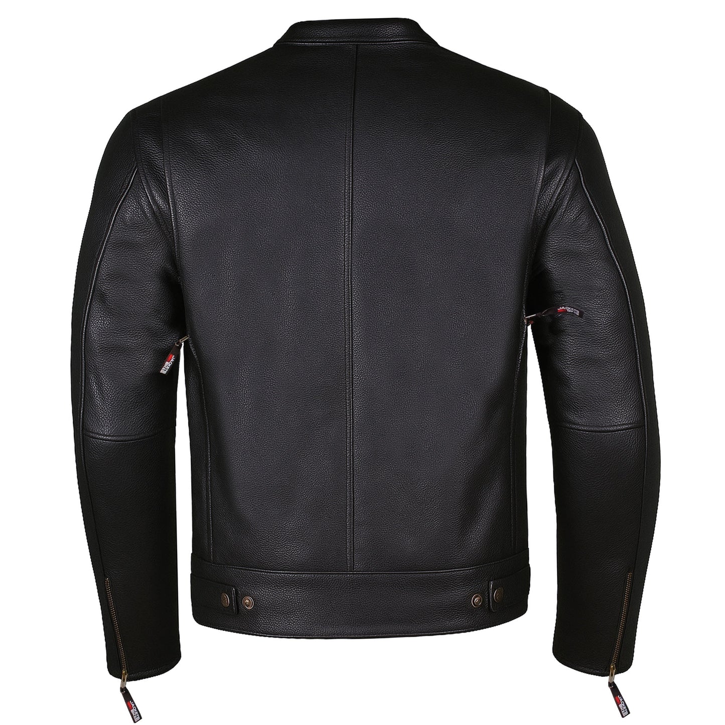Men's Commuter Premium Natural Buffalo Armor Motorcycle Leather Biker Jacket
