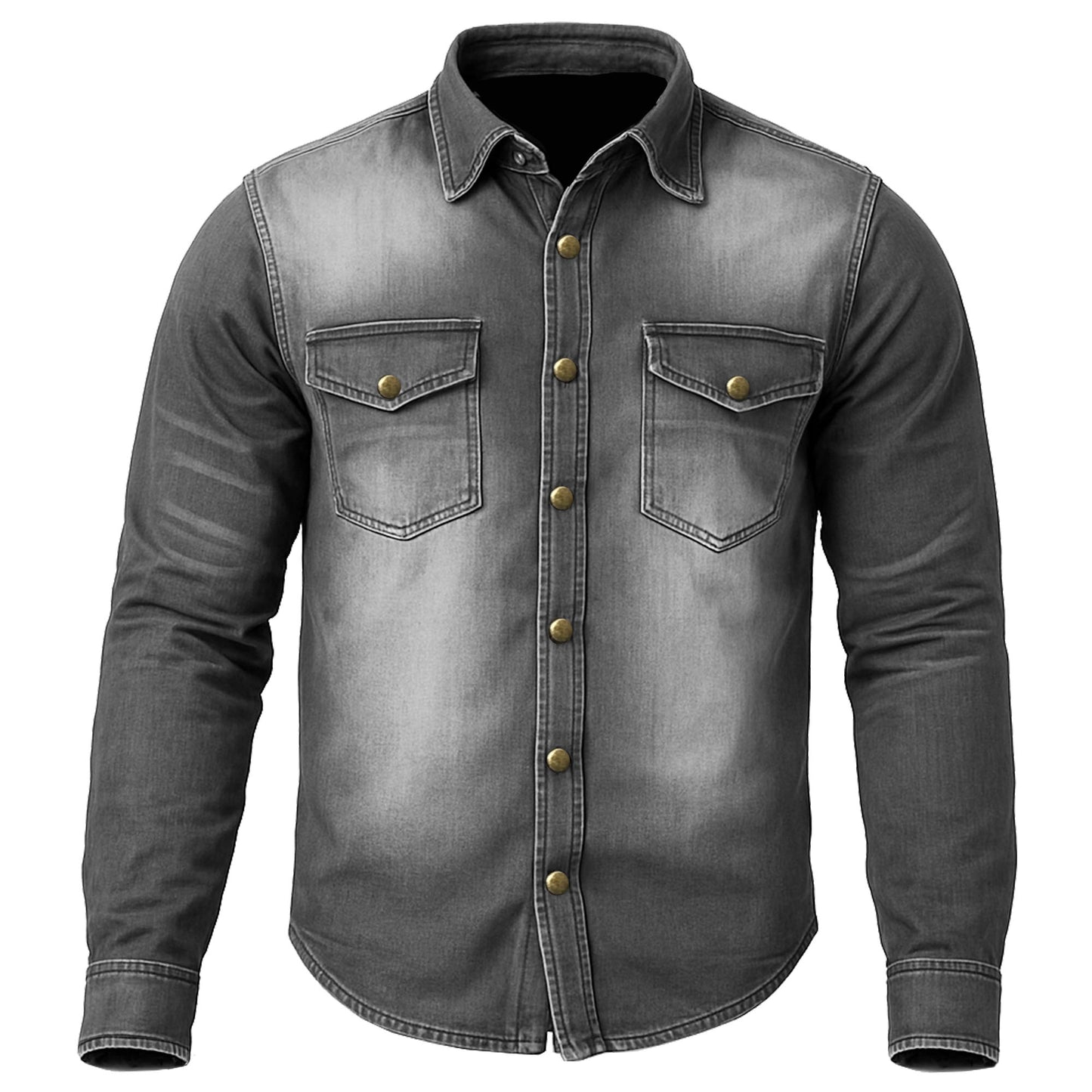 Jackets 4 Bikes Performer Men's Motorcycle Shirt with Level 2 CE Armor Protection, Conceal Carry Pockets Biker Flannel Shirt