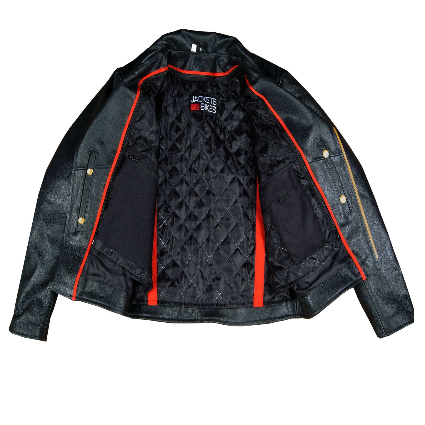 Outrider Leather Men’s Premium Black Buffalo Cruiser Motorcycle Jacket