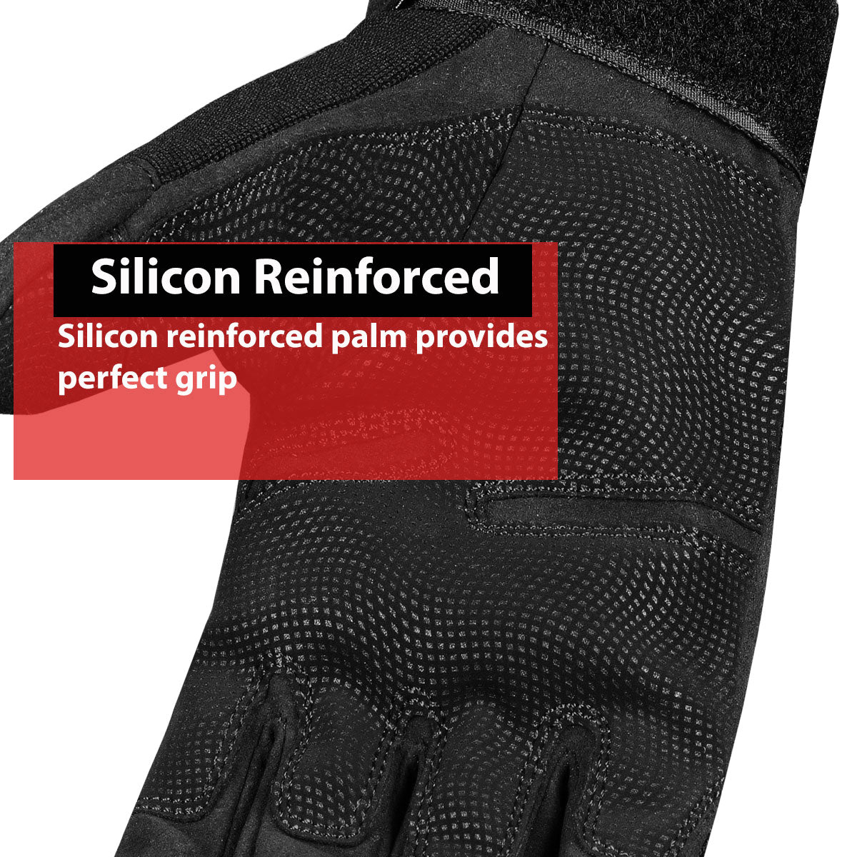 Men's Iconic Tactical Military Protection Motorcycle Outdoor Gloves Black