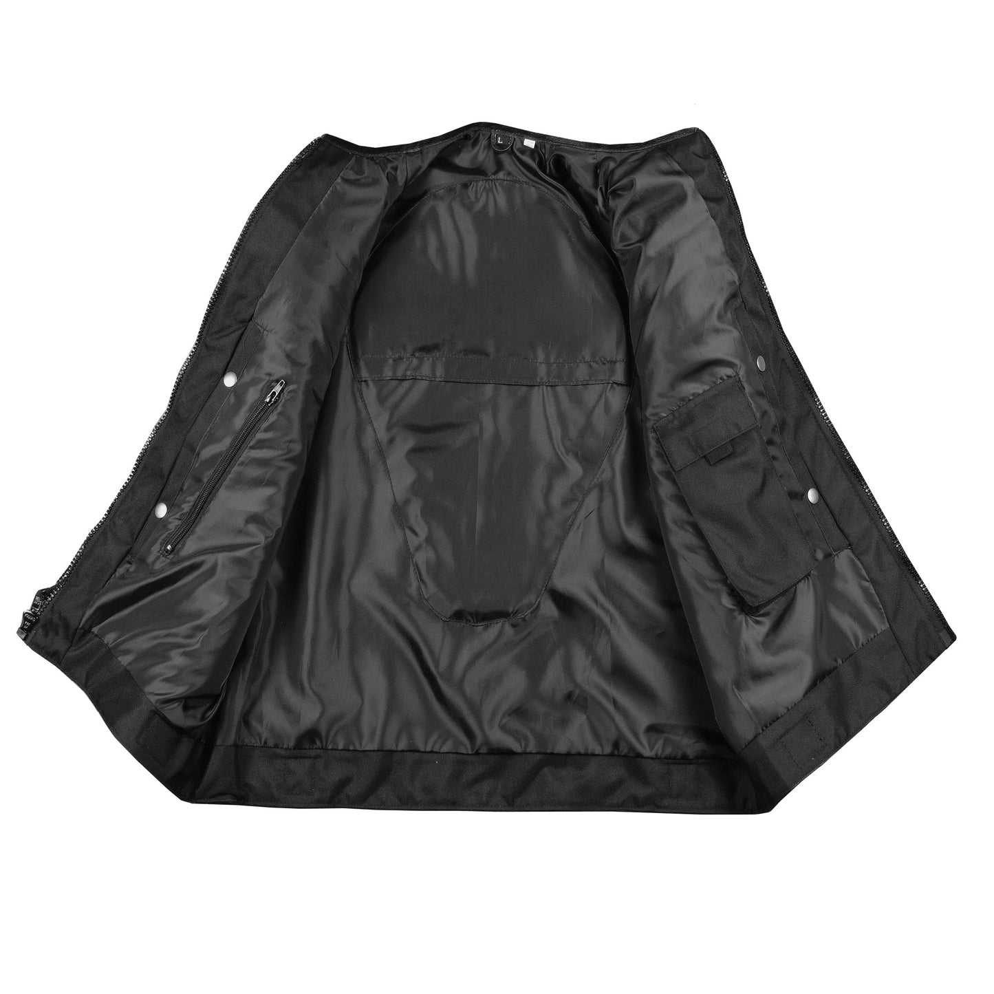 NEW BIKER MOTORCYCLE LEATHER VEST STYLISH BLACK