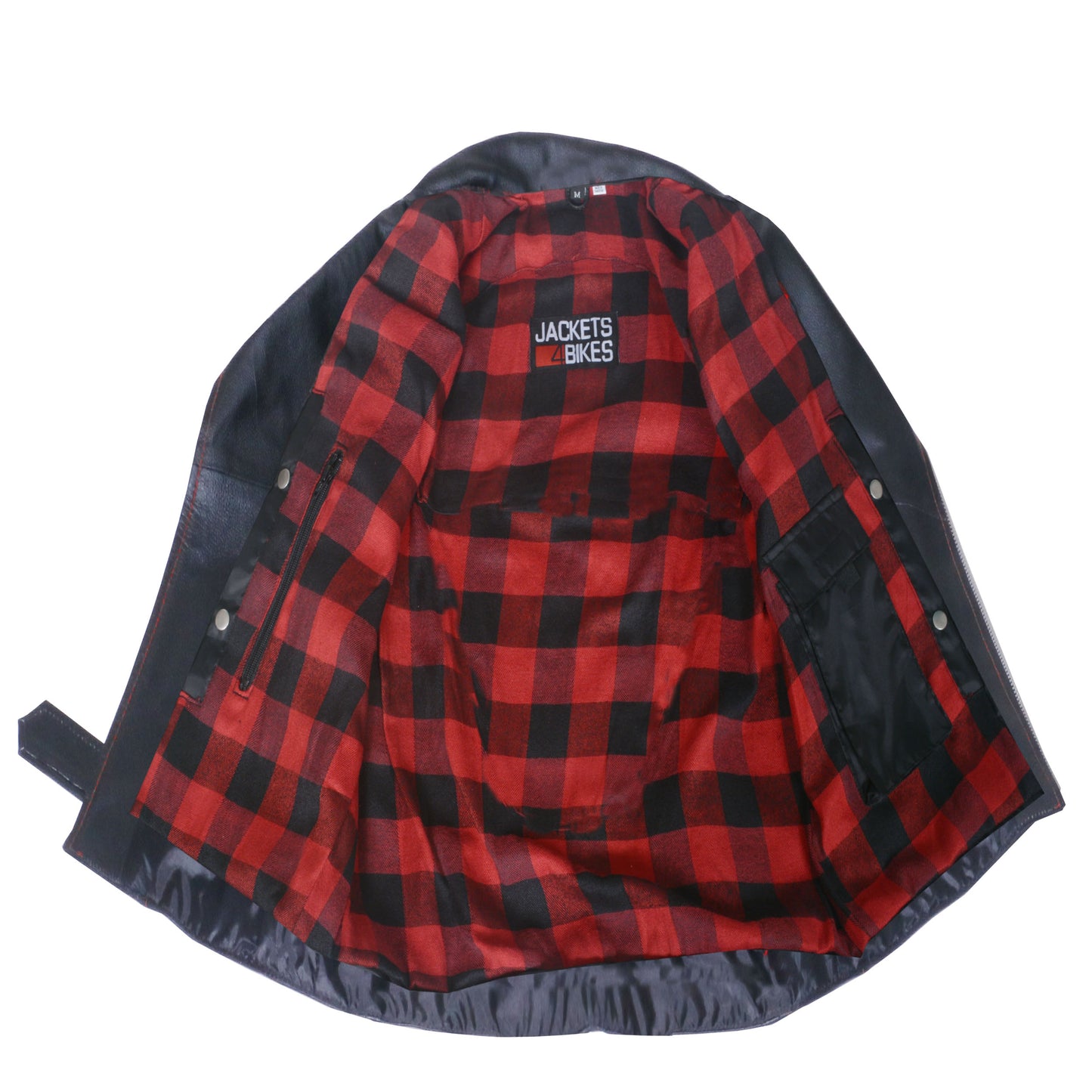 Men's Classic Leather Motorcycle Biker Concealed Carry Vintage Vest FNRed