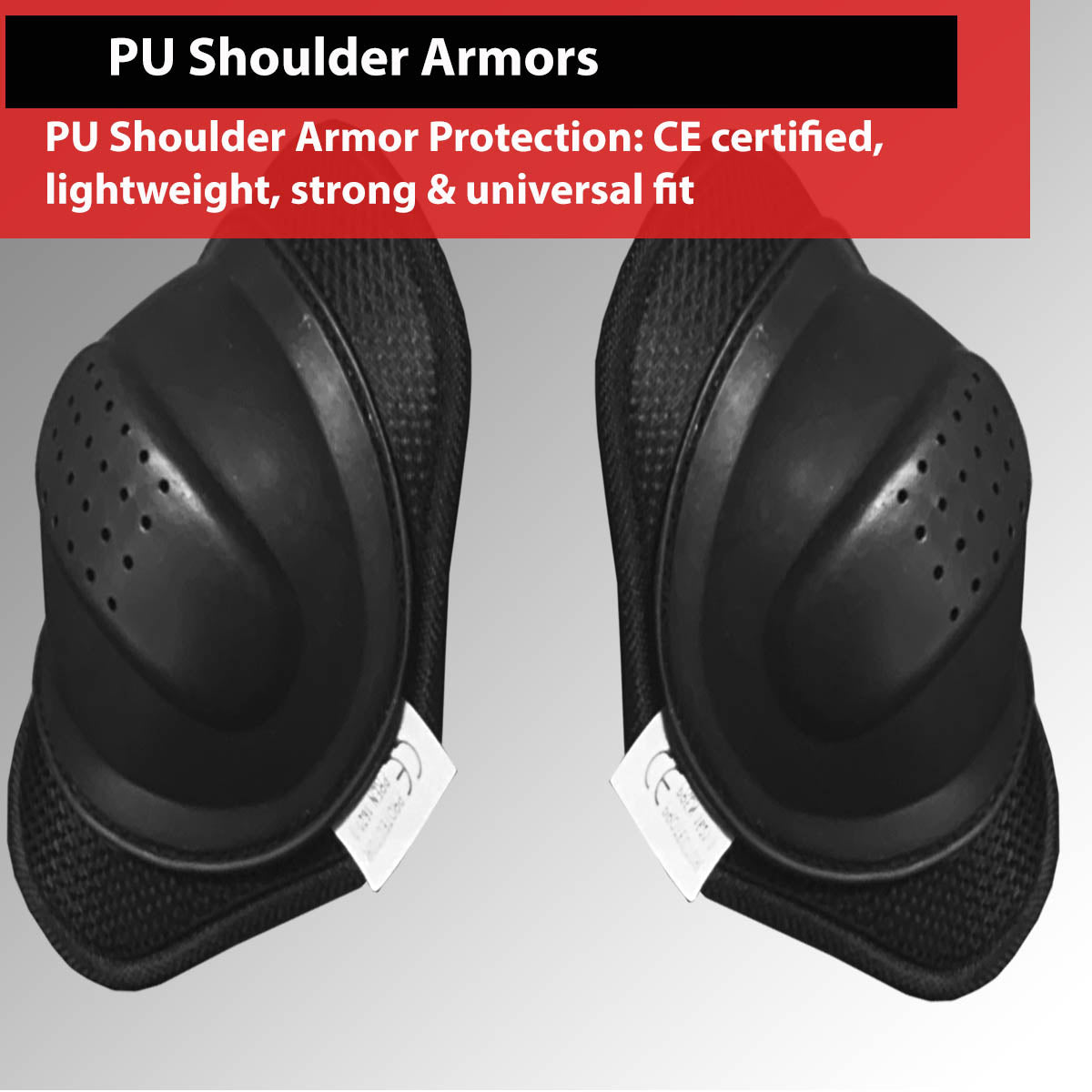 4PC CE Hard Removable Armor for Motorcycle Leather Textile Jackets All Brands Black