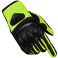 Jackets 4 Bikes Men Motorcycle Gloves Premium Leather Touchscreen Cruising Street Riding HiVis Green