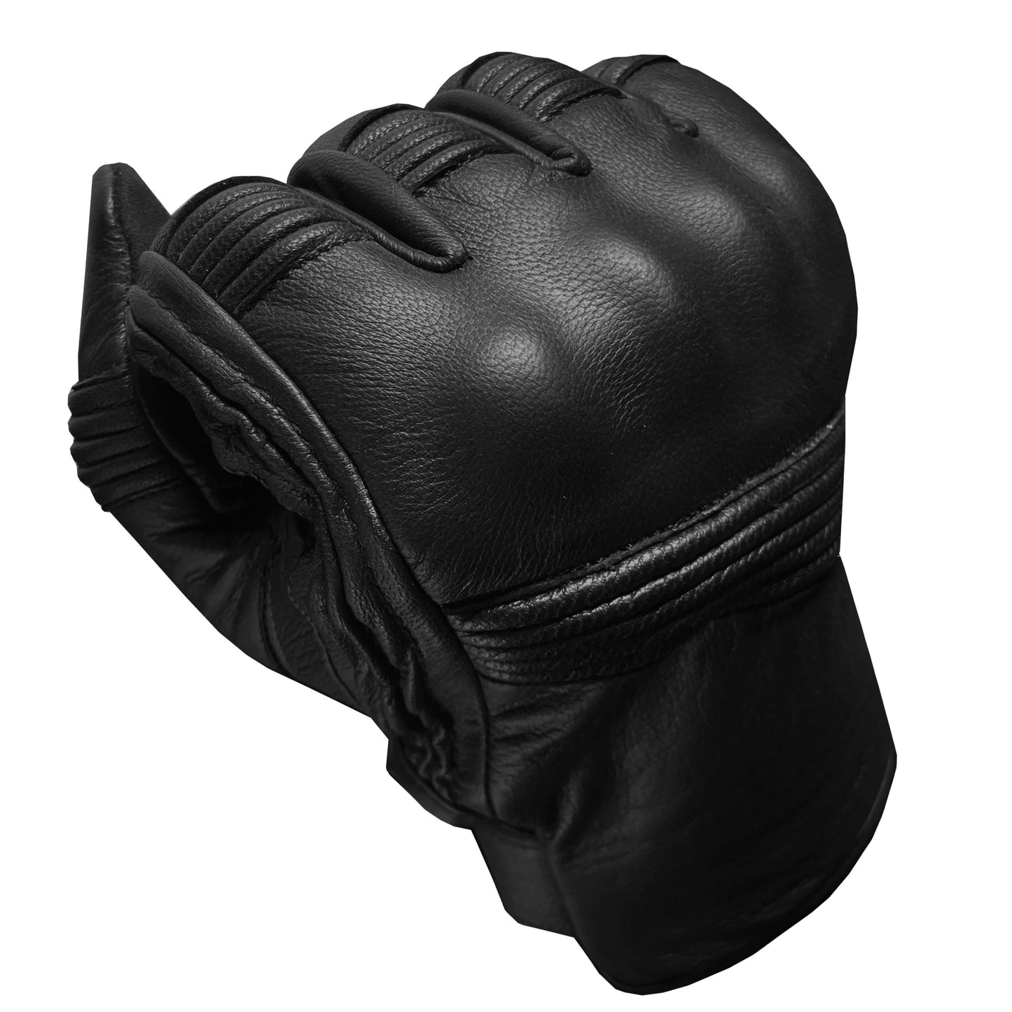 Jackets 4 Bikes Men's Genuine Leather Cruiser Street Biker Padded Gloves