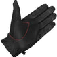 New Biker Police Leather Motorcycle Riding Ventilation Driving Gloves BlackRed