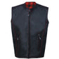 BIKER MOTORCYCLE LEATHER VEST STYLISH Flannel Red