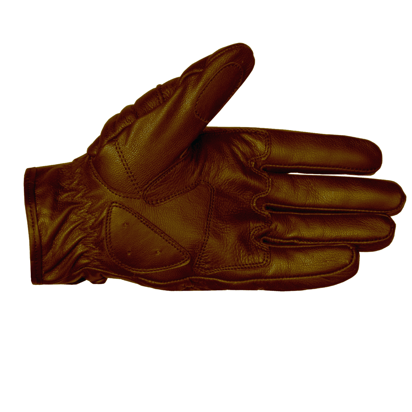 New Vintage Mens Leather Cruiser Protective Motorcycle Riding Racing Gloves Tan