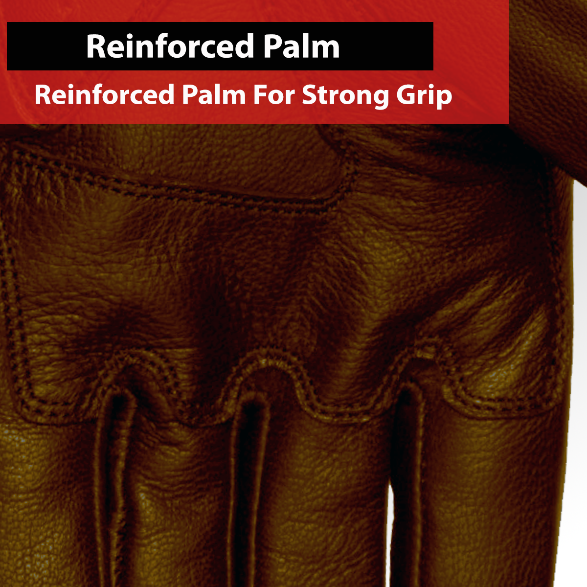 New Vintage Mens Leather Cruiser Protective Motorcycle Riding Racing Gloves Tan