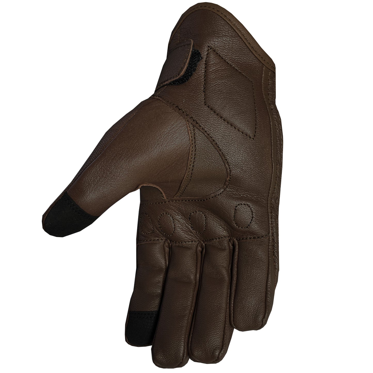 Motorcycle Bicycle Riding Racing Bike Protective Armor Gel Leather Gloves Brown