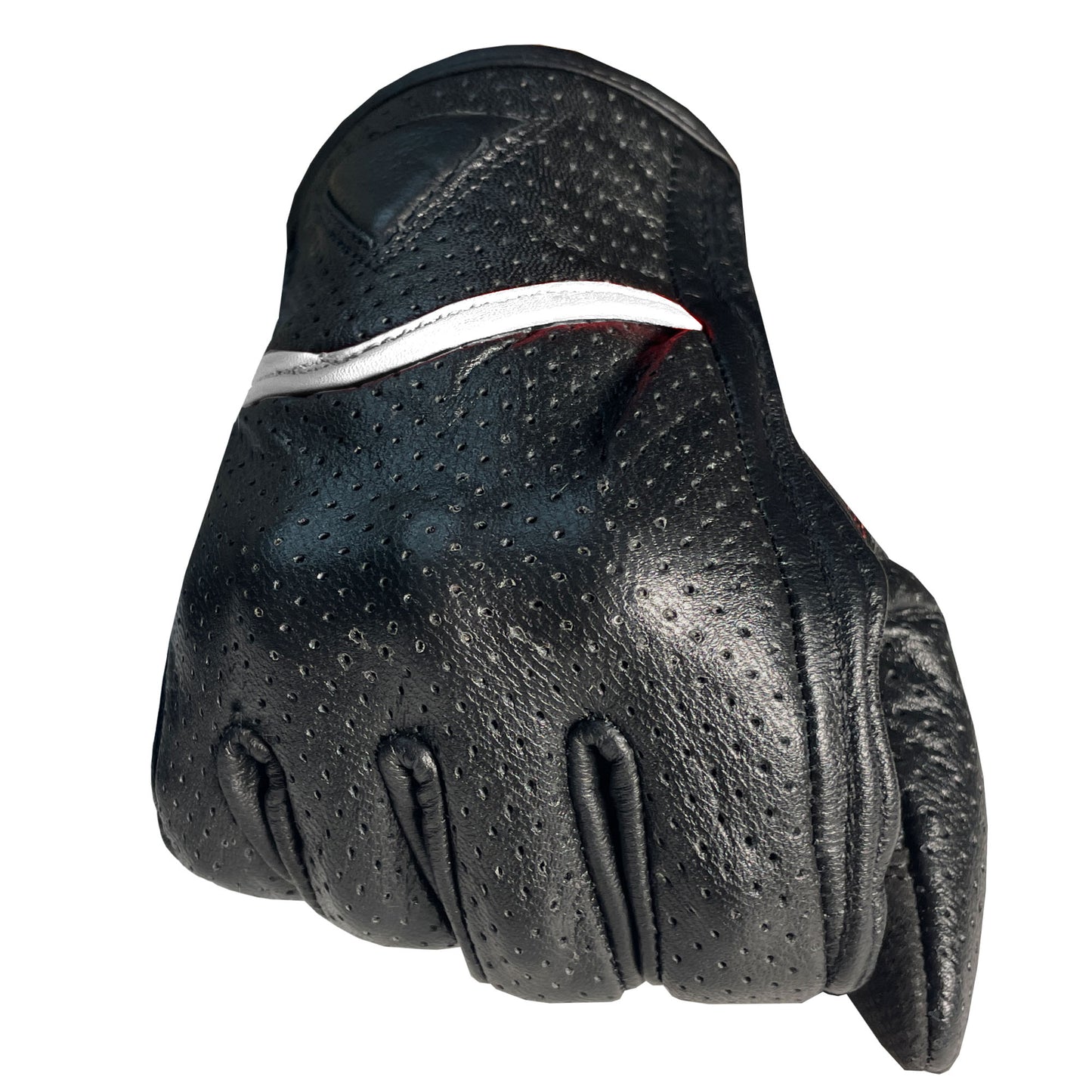 Motorcycle Bicycle Riding Racing Bike Protective Armor Gel Leather Gloves BlackWhite