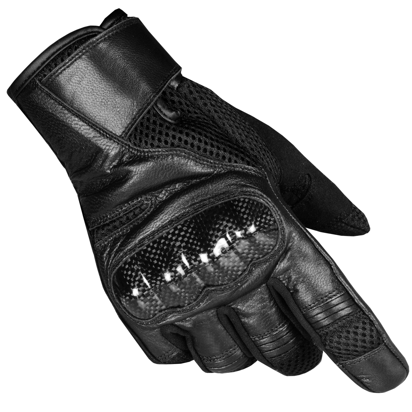 Jackets 4 Bikes Men's AirGrp Motorcycle Gloves Touchscreen Leather Street Cruiser Dirt Bike Protective Breathable