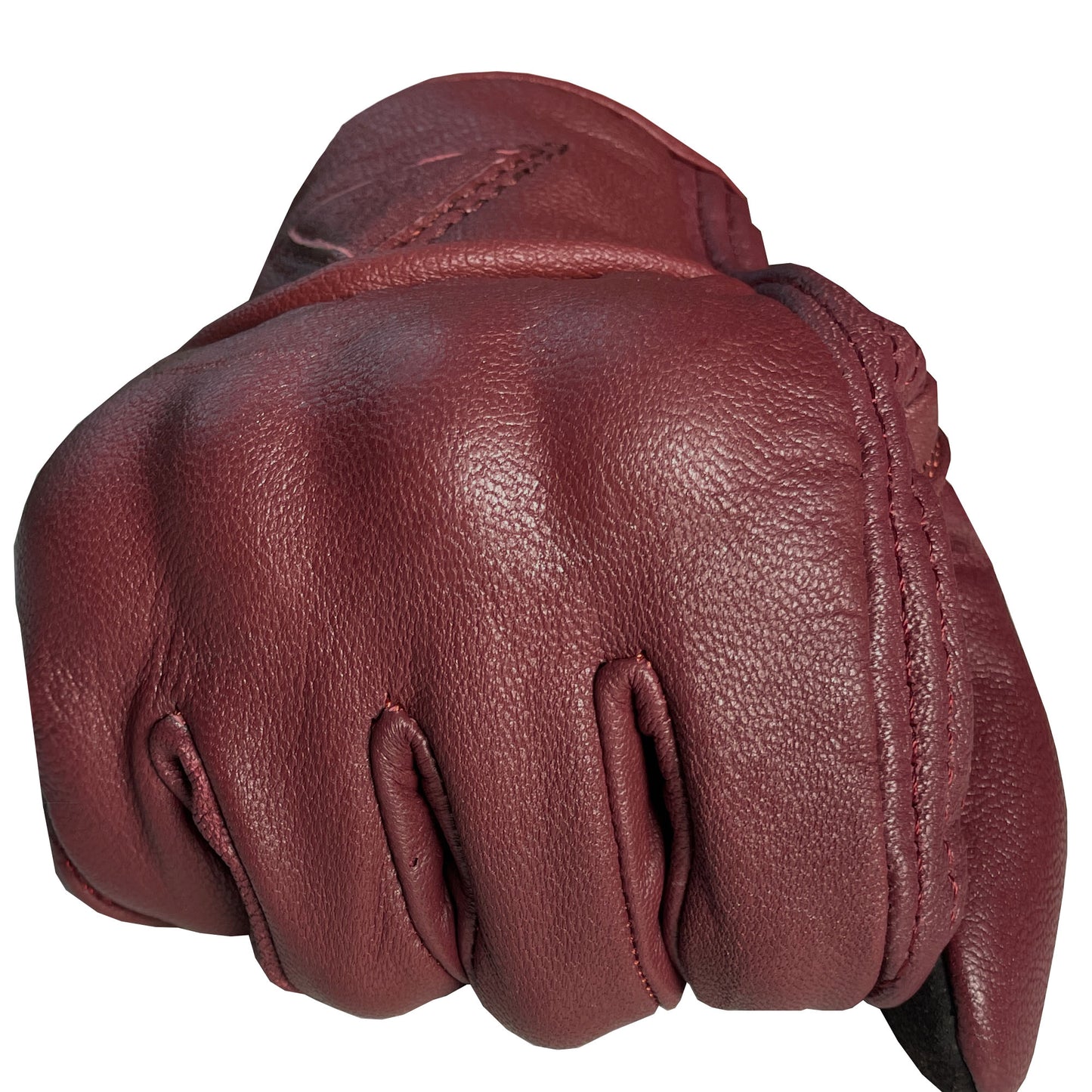 Motorcycle Bicycle Riding Racing Bike Protective Armor Gel Leather Gloves OxBlood