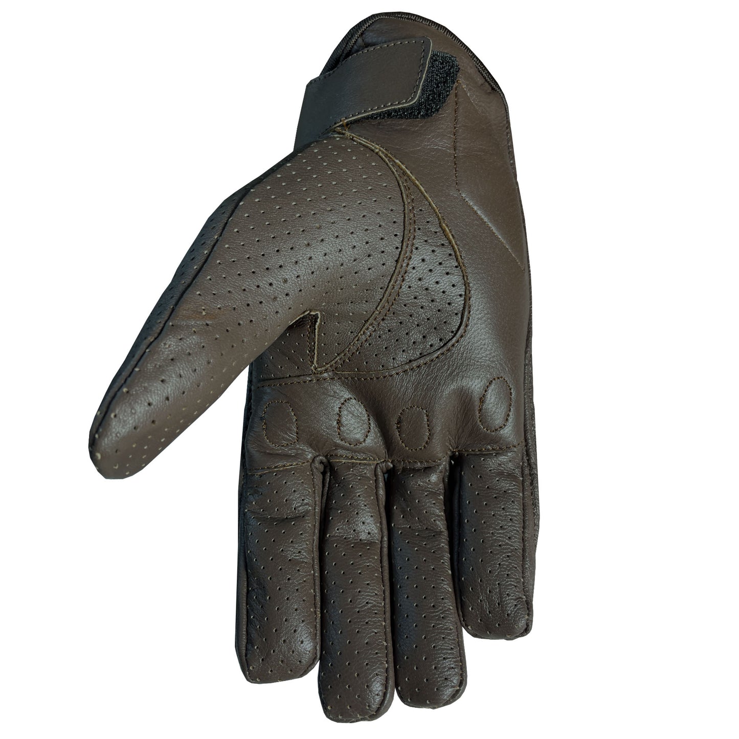 Motorcycle Bicycle Riding Racing Bike Protective Armor Gel Leather Gloves Brown