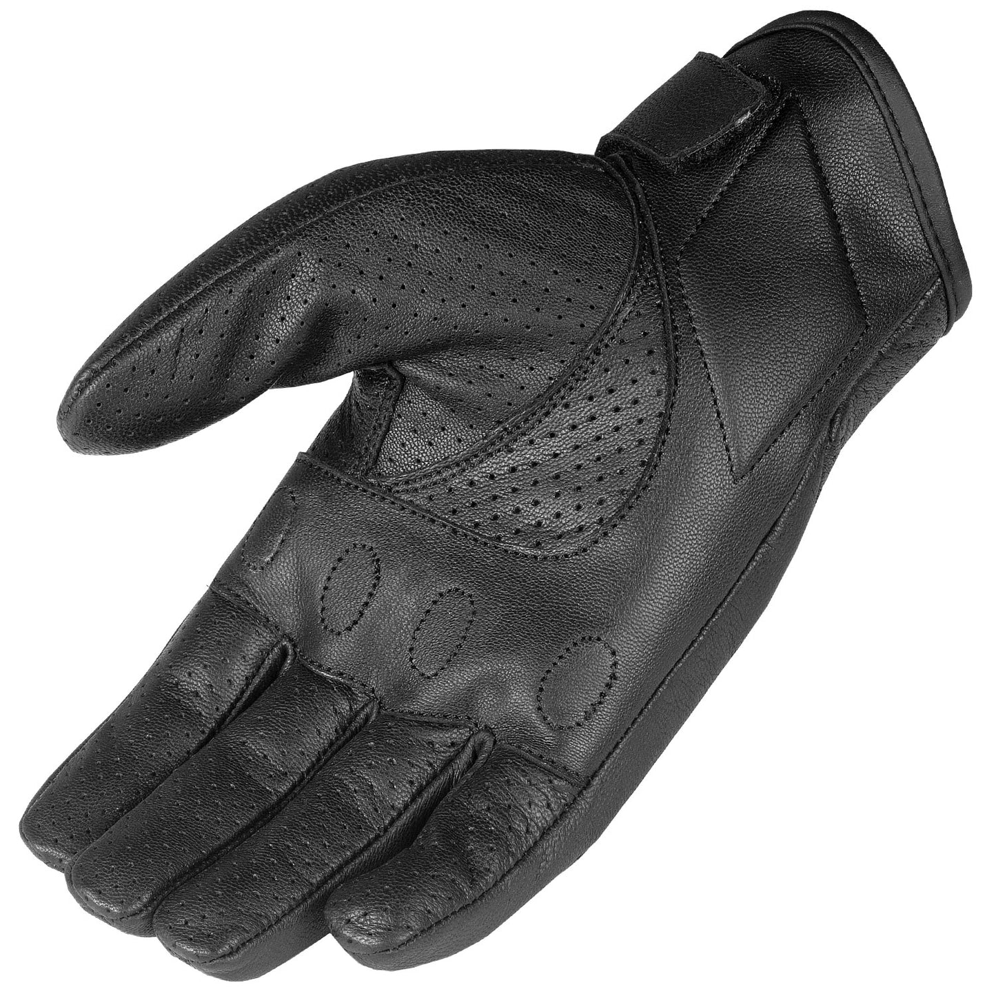 Men's Premium Leather Motorcycle Protective Perforated Gel Padded Gloves