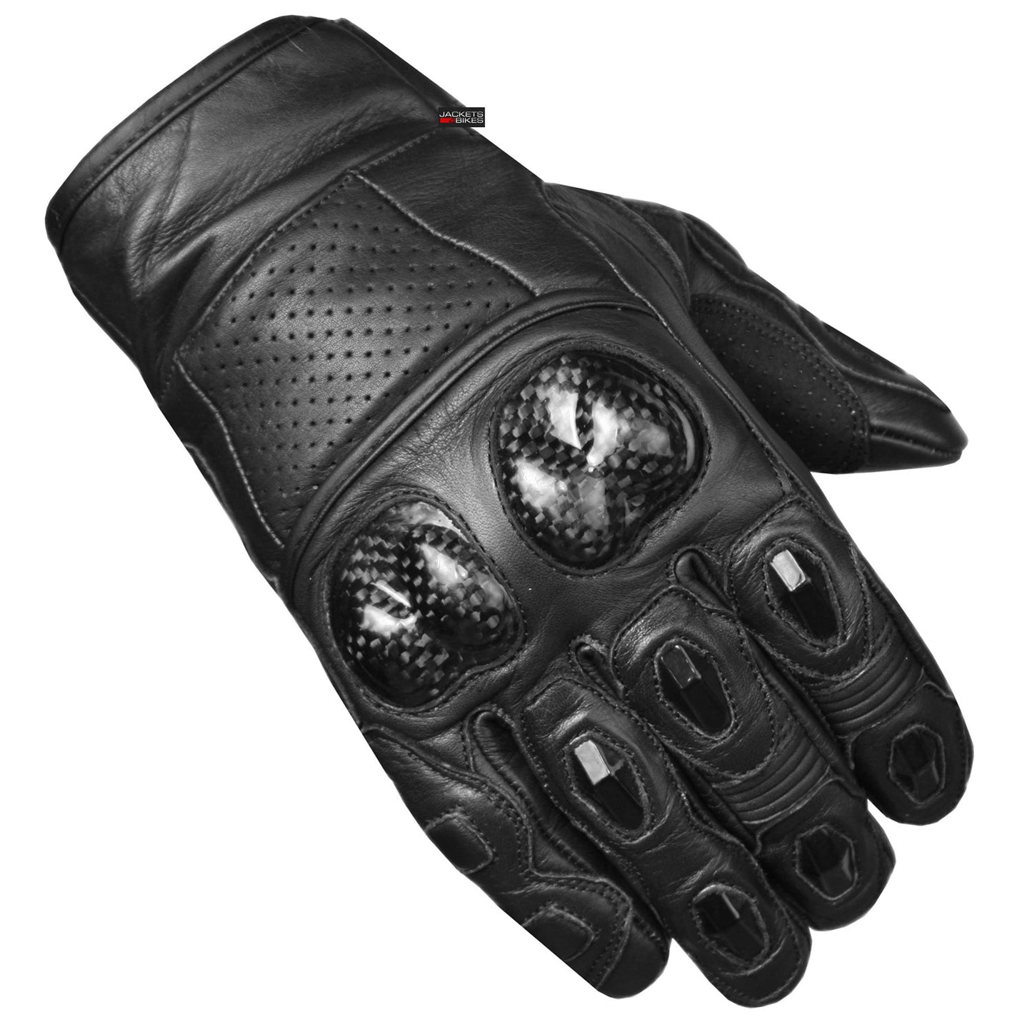 Men Aniline Cowhide Motorcycle Leather Gloves with Sliders