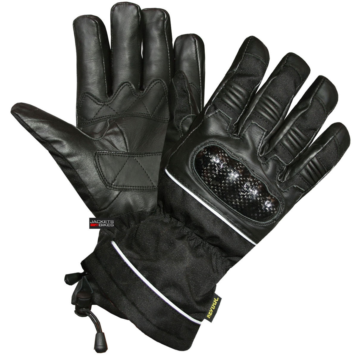 Motorcycle Leather Winter Gloves Thinsulate Carbon Fiber