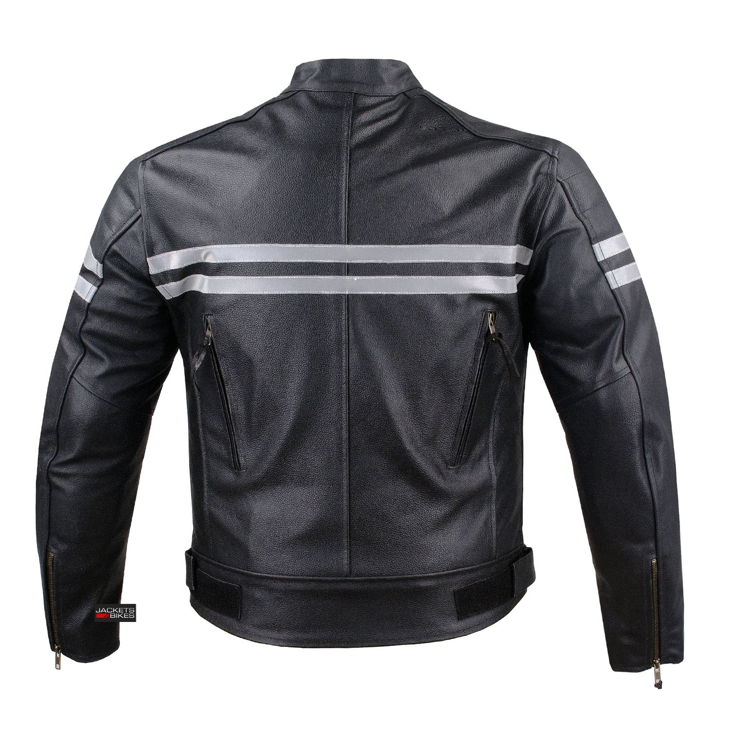 TRACK MOTORCYCLE BIKER ARMOR LEATHER JACKET BLACK