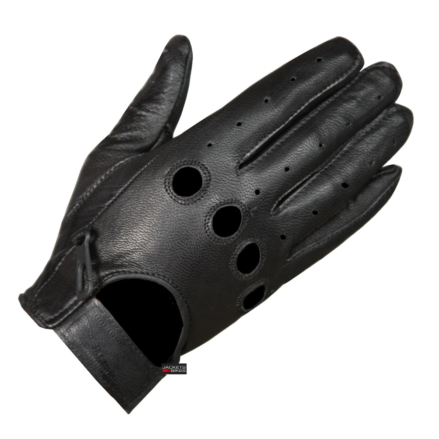 New Biker Police Leather Motorcycle Riding Ventilation Driving Gloves Black