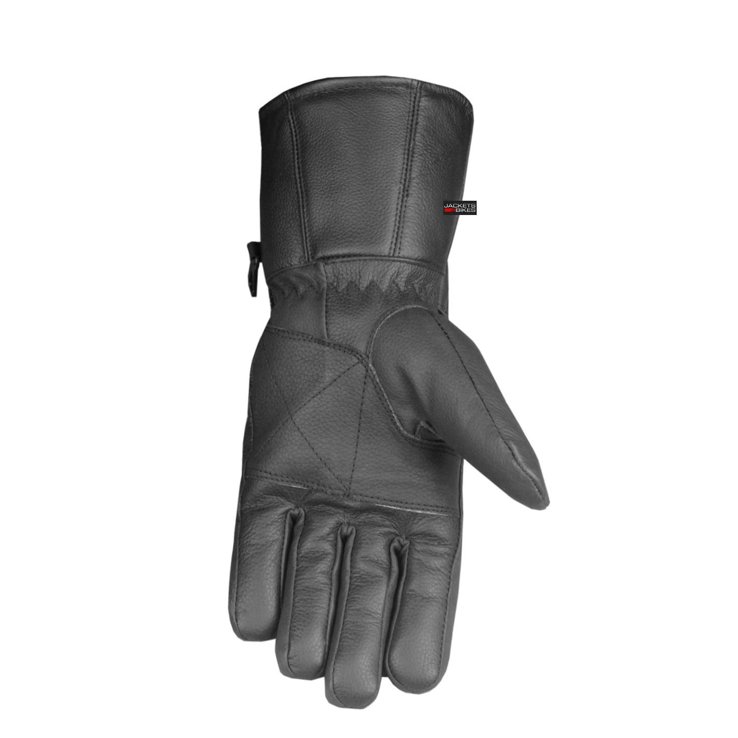 Men's Thinsulate Sheep Leather Winter Motorcycle Street Cruiser Gloves Black