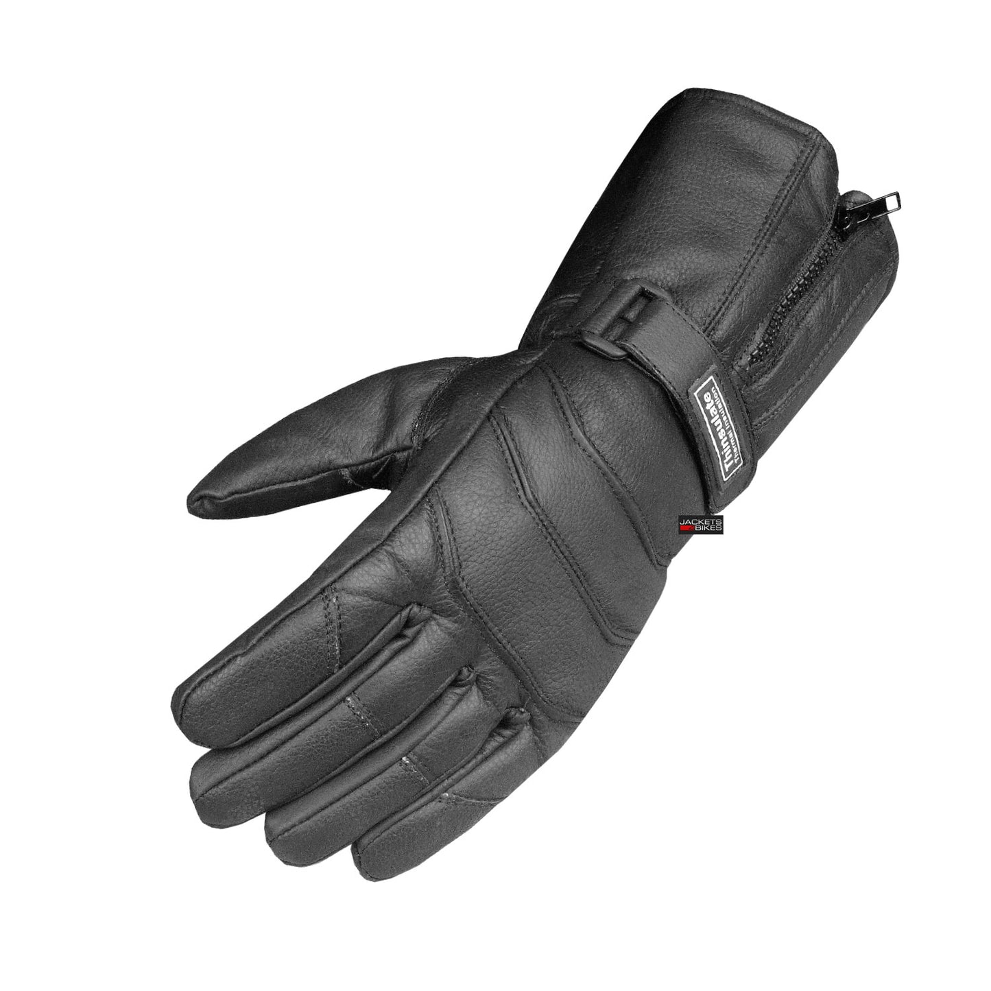 Men's Thinsulate Sheep Leather Winter Motorcycle Street Cruiser Gloves Black