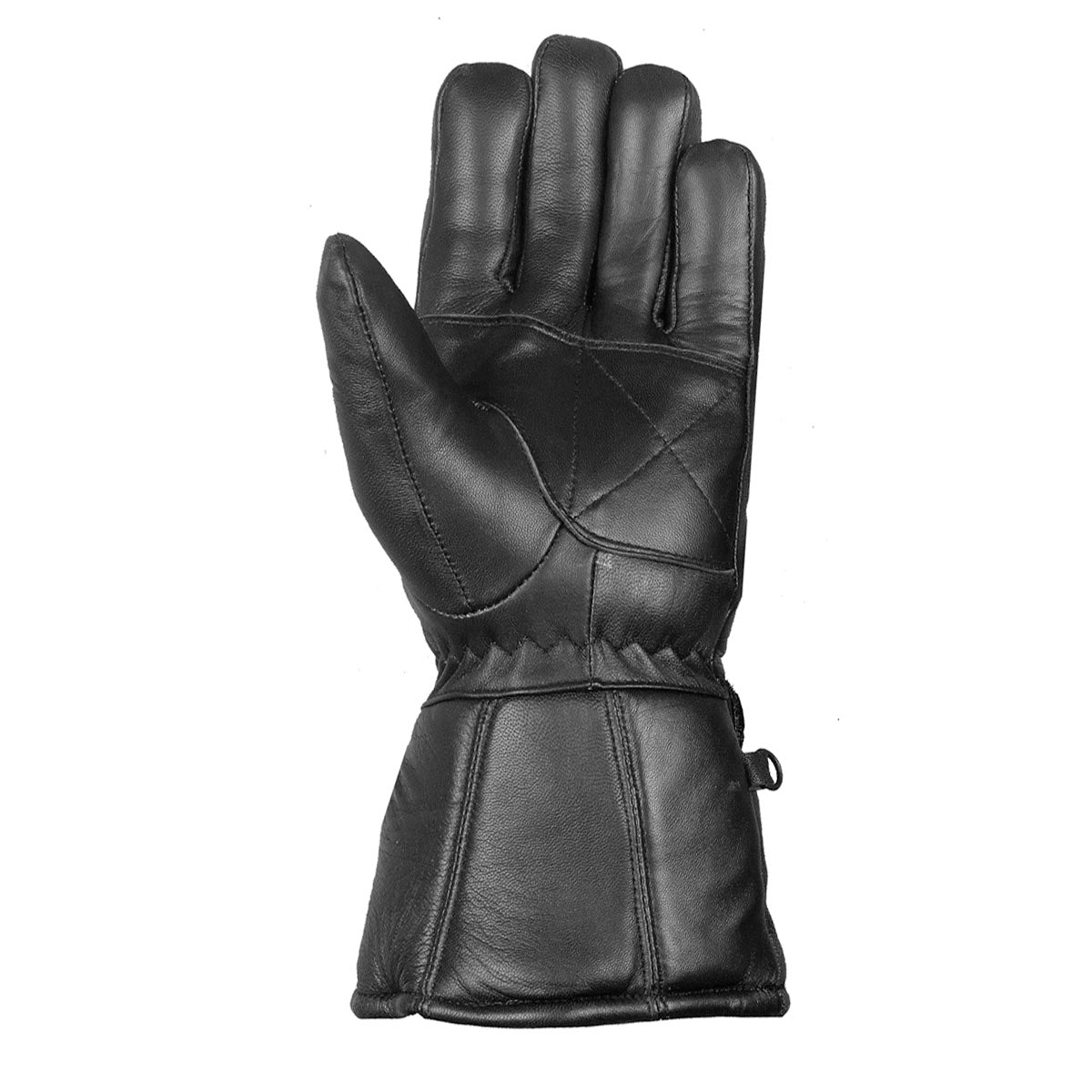 Motorcycle Biker Riding Sheep Leather Gloves Flexible Stretch SL7 Black