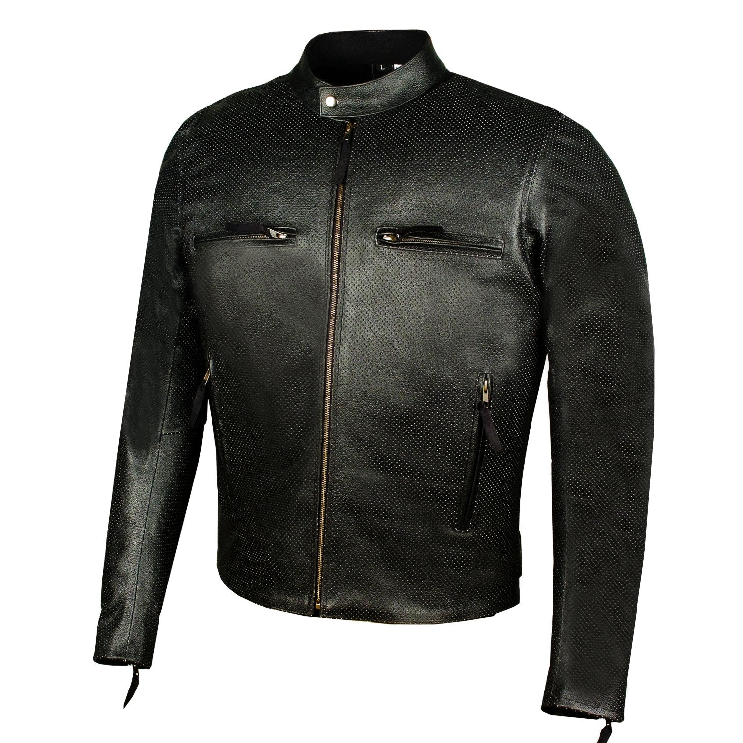 Men s Infinity Airflow Perforated Leather Motorcycle Armor Biker Jacke Jackets4Bikes