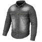 Jackets 4 Bikes Performer Men's Motorcycle Shirt with Level 2 CE Armor Protection, Conceal Carry Pockets Biker Flannel Shirt