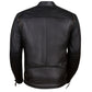 Men's REVOLT Natural Premium Buffalo Leather Motorcycle Jacket