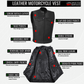 Men's ARMOR Leather SOA Anarchy Motorcycle Biker Club Concealed Carry Vest