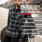 Jackets 4 Bikes PERFORMER Armored Motorcycle Flannel Shirt for Men – CE Armor, Hidden Utility Pockets Ventilated Flannel Gray