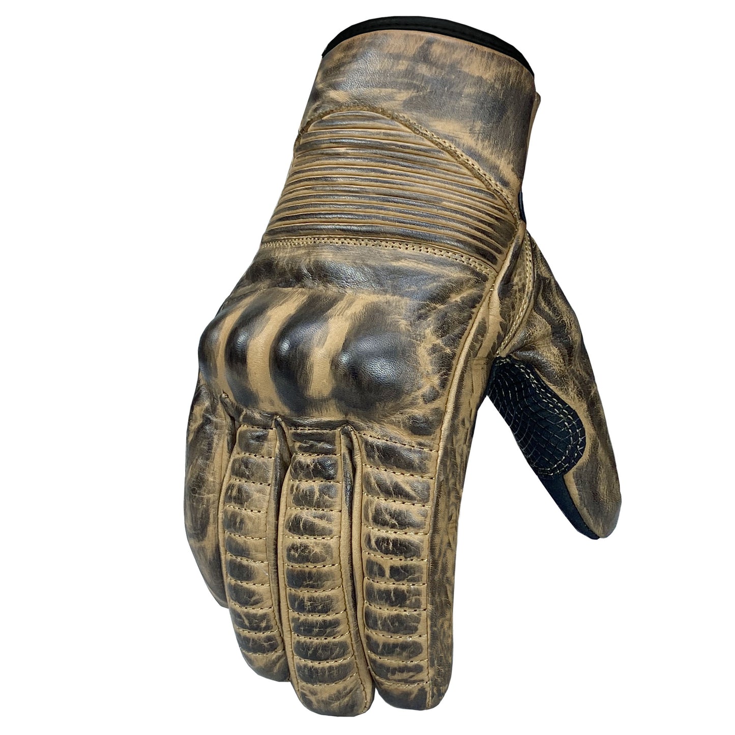 Jackets 4 Bikes Throttle Motorcycle Gloves for Men - Leather Motorbike Riding Gloves, Touchscreen, Anti-Slip, Street Cruiser Riders