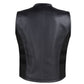 NEW BIKER MOTORCYCLE LEATHER VEST STYLISH BLACK