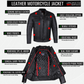 Men's Commuter Premium Natural Buffalo Armor Motorcycle Leather Biker Jacket