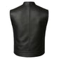 SOA Men's Leather Vest Anarchy Motorcycle Biker Club Concealed Carry Outlaws