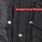 Men's ARMOR Leather SOA Anarchy Motorcycle Biker Club Concealed Carry Vest