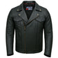 Outrider Leather Men’s Premium Black Buffalo Cruiser Motorcycle Jacket