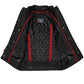 Men's Commuter Premium Natural Buffalo Armor Motorcycle Leather Biker Jacket