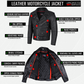 Men's ICONIC Motorcycle Premium Leather Classic Side Lace Biker Jacket