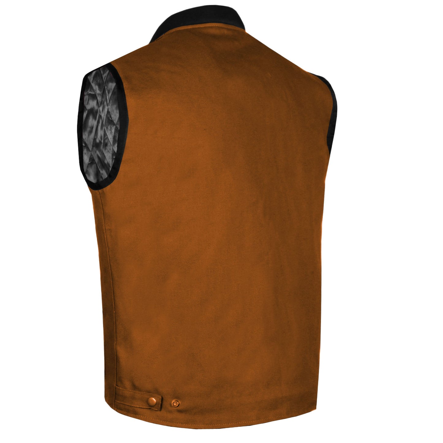 Jackets 4 Bikes Men's Dual Holsters Rugged Vest Concealed Carry Inside Pockets For Hunting Fishing Motorcycle and Outdoors Brown