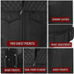 SOA Men's Leather Motorcycle Concealed Gun Pockets Biker Club Vest