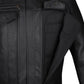 Men's Commuter Premium Natural Buffalo Armor Motorcycle Leather Biker Jacket