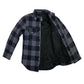 Jackets 4 Bikes PERFORMER Armored Motorcycle Flannel Shirt for Men – CE Armor, Hidden Utility Pockets Ventilated Flannel Gray