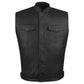 Men's ARMOR Leather SOA Anarchy Motorcycle Biker Club Concealed Carry Vest