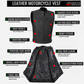 SOA Men's Leather Motorcycle Concealed Gun Pockets Biker Club Vest