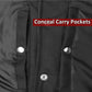 Men's ARMOR Leather SOA Anarchy Motorcycle Biker Club Concealed Carry Vest Paisley White
